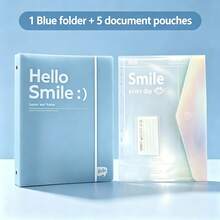 5/6pcs File Storage Bags, A4 Size, Detachable Inner Pages, Colorful Inner Pages, Paired With Minimalist Outer Shell, Portable, Suitable For Storing Test Papers, Notes, Home Organization, Office Document Organization, Back To School Stationery, Folders, File Bags - Multi-color - View 12