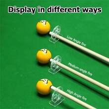 1pc/2pcs, Billiards Training Aid, Billiards Cue Aiming Trainer, Snooker Sports Training Tool, Improve Accuracy And Skills, Durable Acrylic Material, Perfect For Billiards Enthusiasts, Billiards Additions - White - View 6