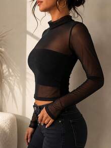 Women Tops - Black - View 2