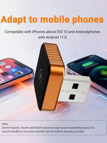 XUDA New CarPlay Ai Box Mini Superbox Wired To Wireless, Wireless CarPlay And Android 2in1 Functions, With 2.4-5.0 GHz WiFi 5, For With 99% Of Cars Equipped With Wired CarPlay And Android Functions - C - View 8