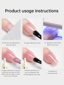Tingse 28-Grid Amusement Park Gel Nail Polish Set, Gel Nail Art Serbaguna dengan Saturasi Tinggi dan Tahan Lama - MultiWarna - View 11