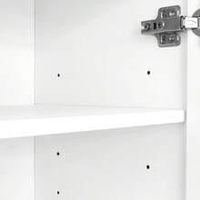Wardrobe Set With Shoe And Cushion, Wardrobe Front With Hooks, Shoe Cabinet With Drawers And - White + MDF - View 7