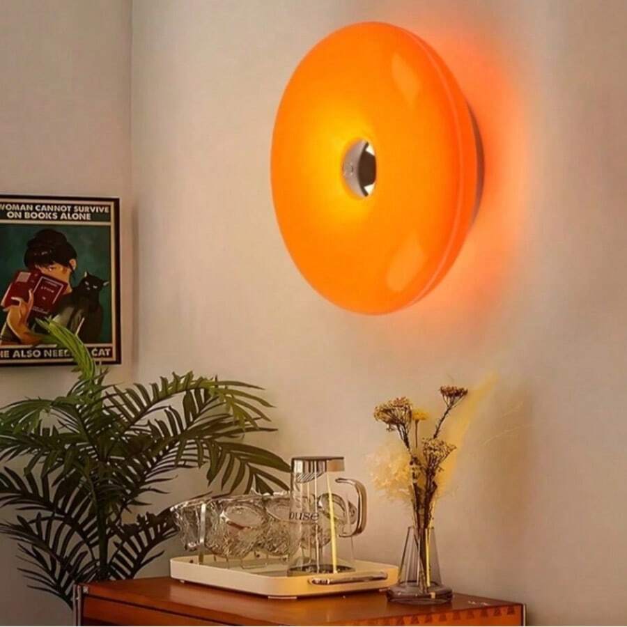 Lampu Meja Sentuh Donat Oranye Desain Kreatif Modern, 3 Warna Dapat Diredupkan, Dapat Diisi Ulang, Saklar Kontrol Sentuh, Cocok untuk Hari Valentine, Hari Thanksgiving, Hadiah Ulang Tahun, Kamar Tidur, Dekorasi Meja, Pesta, Pertemuan, Berkemah