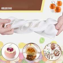 Flexible Non‑Stick Ball Silicone Chocolate Mould, Reusable Sphere Mold For Chocolate, Cake, Jelly, Mousse, Homemade Kitchen DIY Baking Projects - White - View 4
