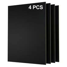 Plywood Sheets A4 4-Pack 3mm Black Pre-Painted Crafting Laser Engraving - View 2