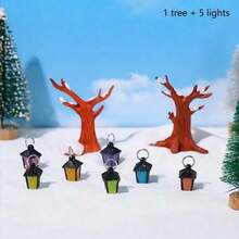7-Color Glow-In-The-Dark Mini Light Micro Landscape Ornament, No Electricity Required Solid Resin Waterproof & Sun-Resistant, Healing Fairy Tale Style, Suitable For Garden Yard Balcony DIY Landscaping And Holiday Atmosphere Decoration Craft - A - View 17