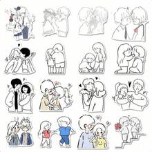 62 buah Stiker Garis Minimalis untuk Pasangan, Stiker Dekoratif Tahan Air, Cocok untuk DIY, Casing Ponsel, Tablet, Album Foto, dan Gambar Iseng Siswa - A - View 6