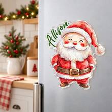 1pc Custom Personalized Name Christmas Acrylic Magnet, Santa, Gingerbread Refrigerator Magnet, Perfect Stocking Stuffers Gifts,Secret Santa Gift,Kitchen Decor,Christmas Gift - Multicolor - View 9