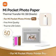 Xiaomi Mijia Pocket Photo Printer Dye Sublimation Photo Paper Kit, 50 Sheets Sticky-Backed Instant Print Photo Sheets, Self-Adhesive Photo Paper Compatible With Mijia Pocket Photo Printer Pro - View 1
