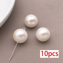 10/20pcs Sakura Pink ABS Faux Pearl Beads Smooth Round Hole Faux Pearl Spacer Beads For DIY Handmade Bracelet Necklace Jewelry Making - Baby Pink - View 12