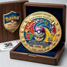 Hasbro 1pc/Pokémon 30th Anniversary Commemorative Coin Collectible 1996-2026 Pokémon Chapter Day Gift - Multi-color - View 6