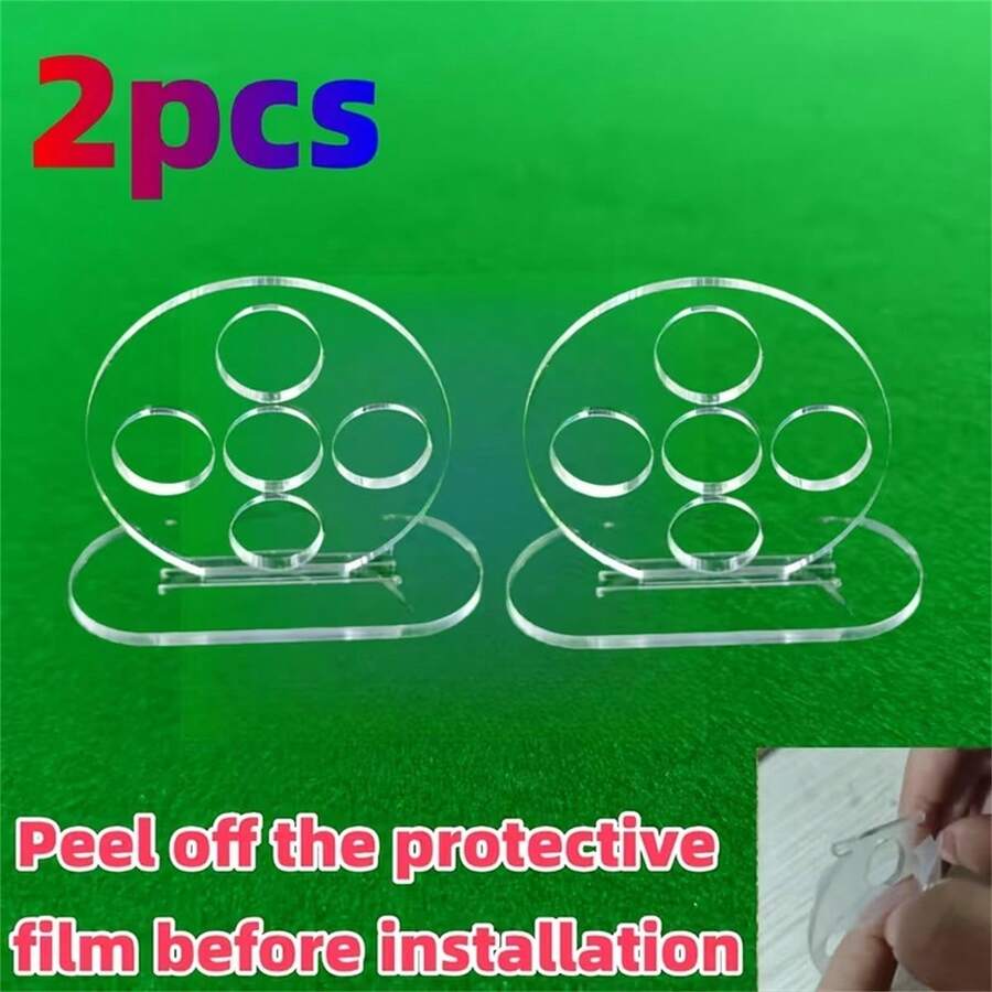 1pc/2pcs, Billiards Training Aid, Billiards Cue Aiming Trainer, Snooker Sports Training Tool, Improve Accuracy And Skills, Durable Acrylic Material, Perfect For Billiards Enthusiasts, Billiards Additions - White - View 1