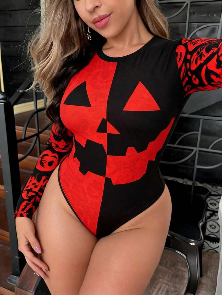 Plus Size Bodysuits - Multicolor - View 1