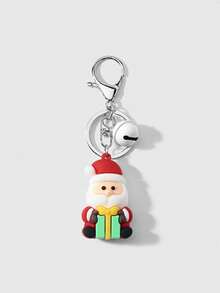 1pc Christmas Series Santa Claus Sleigh Reindeer Snowman Gift Keychain Bag Pendant - Multicolor - View 21