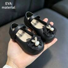 Caweiny Girls' Princess Shoes, Cute All-Season Casual Wear, School Style, Soft Sole, Indoor And Outdoor - Black - View 10