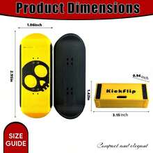 1 قطعة لعبة KickFlips IC - مناسبة لألواح التزلج وقضبان التزلج، محمولة مع صندوق تخزين، قطعة قابلة للجمع رائعة، مناسبة للبالغين والمراهقين، هدية عيد ميلاد لعشاق التزلج - ألوان متعددة متاحة، هدية هالوين قابلة لإعادة الاستخدام للبالغين [قطعة واحدة بدون صندوق] - متعدد الألوان - مشاهدة 3