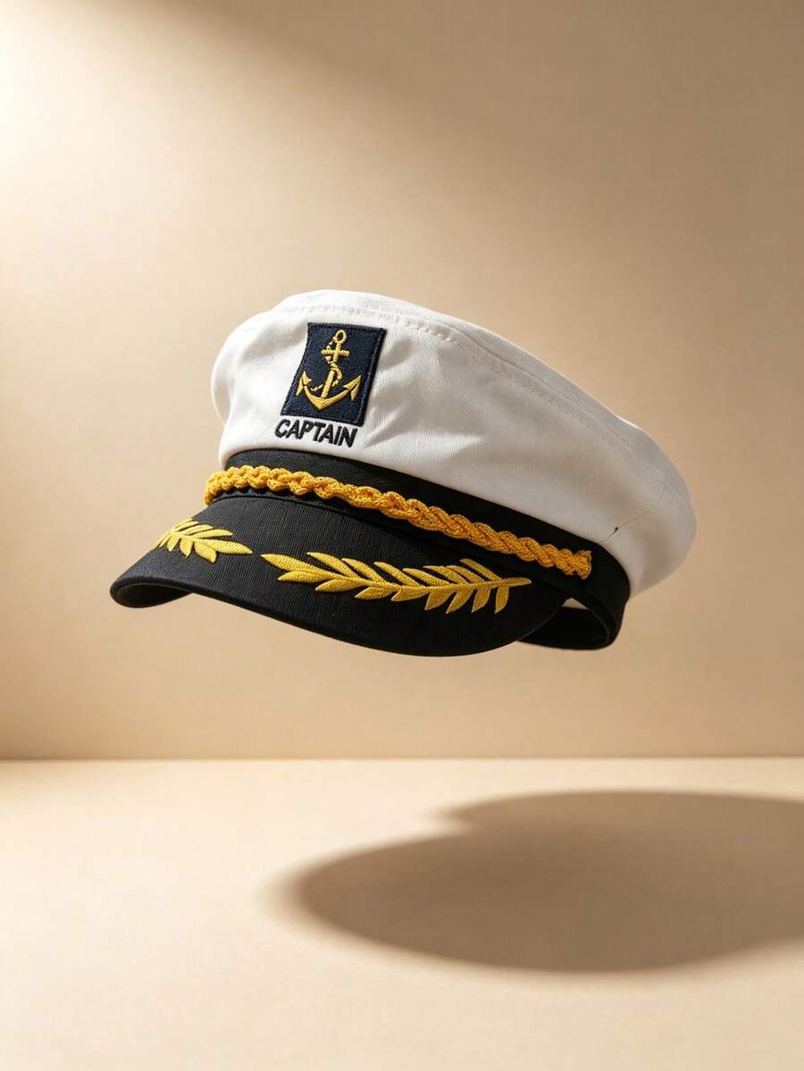 1pc European And American Hot Selling Women Captain Hat Summer Breathable Captain Hat Cosplay Captain Hat Party Costume - Captain's Hat - View 1