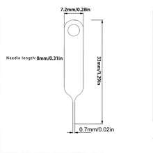 (5-10pcs) Universal Solid Color SIM Card Ejector Pin, Multi-Function SIM Card Removal Tool, Android Smartphone SIM Card Ejector Replacement Tool - Silver - View 8