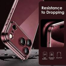 透明不泛黃軟殼，適用於 iPhone 18 Pro Max 18 Pro，防震防摔透明手機殼，兼容 17 Pro Max 16 Pro Max 17e 16e 15 13 14 11 12 Mini XS Max XR 7 8 Plus SE 2020 SE 2022 - 無色 - 查看 4