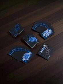 Blue Plastic Playing Cards, PVC Waterproof Tear-Resistant, Matte Texture, Durable, Suitable For Bar Games, Outdoor Activities, Family Gatherings, Friends Get-Togethers, Ideal For Games, Parties, Celebrations And Gifts - Blue - View 4