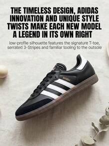 Adidas Samba Teen Sneakers Premium Modern Anti-Slip Training Travel Running IF1945 - Black and White - View 2