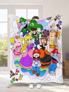 Splendor Game-Themed Plush Blanket. 4 Different Patterns To Choose From. It's A Cozy Cover For Your Sofa For A Nap, A Decorative Blanket For Relaxation. Suitable For Christmas, Halloween, And Various Festivals. It's A Great Item For Home Decor. - Multicolor - View 6