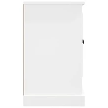 Buffet Blanc 100x35,5x60 cm Bois d'ingénierie - Blanc - Voir 7