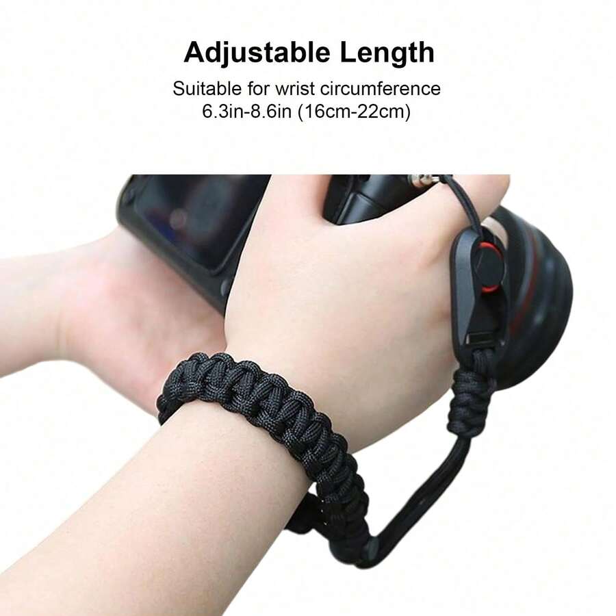 SLR Camera Wrist Strap Handmade Braided Micro Single Camera Lanyard Wrist Strap SLR Camera Wrist Strap Pendant Lanyard, Camera Wrist Strap For Digital Camera, Action Camera And Selfie Stick With Quick Release Connector And A 1/4" Screw - View 1