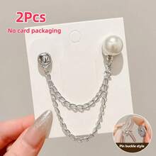 8pcs Multi-Functional Clothing Decorative Clips, Metal Star Heart Bow Shape, Suitable For Pant Leg Hemming, Sleeve Cuff Fixing, Universal Fit For Various Shirts And Pants. Creative Clothing Decorative Buckle Chain Clips, Help You Easily Create Personalized Outfits, Combining Practical Function Of Pant Leg Storage. - Multicolor - View 16