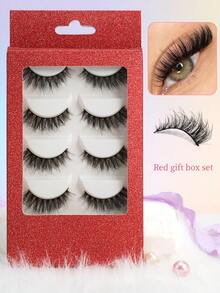 Voluminous Fluffy Mink Fur Texture, Layered Messy Style, Soft Fine Black Hair Roots, Lightweight Without Pressing On Eyelids, 3D Makeup Effect, Photogenic With Eye-Enlarging Effect - View 1