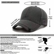 Gorra de béisbol para hombres - Gris Oscuro - Ver 2