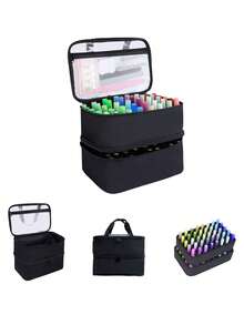 Nail Polish Storage Organizer – Holds 30–84 Bottles (15ml/0.5 Fl Oz); Features A Portable Design; A Storage Case Specially Designed For Nail Enthusiasts And Nail Technicians. - Multicolor - View 1