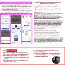 1件/2件 480P WiFi 攝影機，內建麥克風，便攜式攝影機，USB充電攝影機，動態偵測攝影機，動態DV監控功能，安全監控功能，適用於居家寵物安全影像監控攝影機，室內監控攝影機 - 黑色 - 查看 4