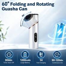 9-Level Rotating Vacuum Massager With Red Light & 6 Cups, USB Rechargeable Body Massage Device For Back Arm Leg - View 7