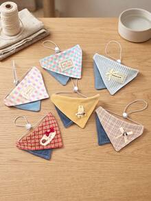 Pet Drool Bib Collar Bandana Triangle Bib For Small And Medium Dogs, Puppies, Cats, Teddy, Bichon, 1pc - Multicolor - View 4