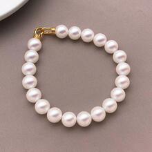 10/20pcs Sakura Pink ABS Faux Pearl Beads Smooth Round Hole Faux Pearl Spacer Beads For DIY Handmade Bracelet Necklace Jewelry Making - Baby Pink - View 8