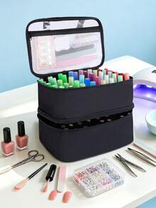 Nail Polish Storage Organizer – Holds 30–84 Bottles (15ml/0.5 Fl Oz); Features A Portable Design; A Storage Case Specially Designed For Nail Enthusiasts And Nail Technicians. - Multicolor - View 6