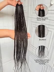 24 Inch Colored Wig, Hair Tie, Three Strand Braid, Chemical Fiber, European And American Style, Explosive Circle, Twisted Braid - Multicolor - View 7