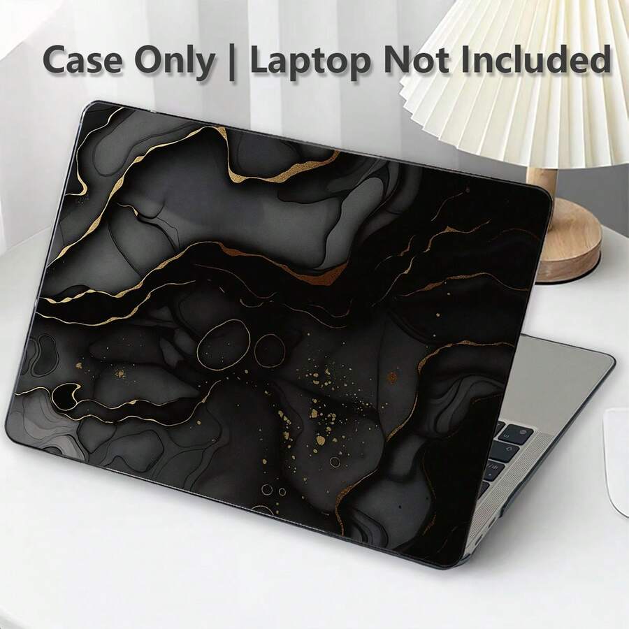 1pc Protective Case For MacBook, Marble UV Printed Pattern, Laptop Protective Cover, Minimalist Lightweight Durable Protective Case Suitable For MacBook Air Pro 13.3 13.6 14.2 15.3 16.2 Inch, Suitable For 13 Inch Neo Laptop Protective Case A3404 Model/ D14, D16 - View 1