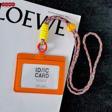 Ins Lanyard Card Holder Keychain Integrated Transparent Work Badge Card Sleeve Photo Protector Bus Card Access Card Campus Card Meal Card ID Badge, Middle & High School Students, Office Workers, Idol Fans, Card Storage, Photo Dust-Proof, Portable, Birthday Gift, Holiday Gift, Anime Merchandise Storage, Commuting, Campus Use, Desk Organization, Creative Collection, DIY Decoration - A - View 13