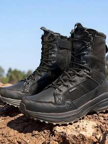 Men Military & Tactical Boots - Black - View 3