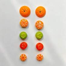 5/10/15pcs Orange Fridge Magnets, Fruit Shaped Magnets, Personalized Fridge Magnets, Suitable For Kitchen, Office Whiteboard, Storage Cabinet And Dishwasher, Kitchen Decor, Home Decor, Small Party Gifts - Multicolor - View 8
