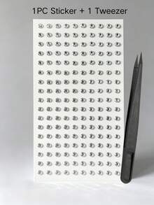 41pcs Set 8*14cm/8*12cm PET White & Colorful Rhinestone Faux Pearl Self-Adhesive Stickers, Includes Transparent Round Rhinestones, Mini Crushed Rhinestones, Water Drop Bubble Rhinestones, White Pearl Polka Dot Pattern, Luxury Delicate Style, Suitable For Phone Case, Earphone Bag Decoration, Styling Modification Accessories, DIY Decorative Stickers - Multi-color - View 13