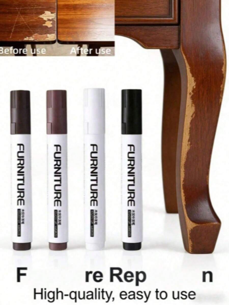 Low Odor Furniture Repair Paint Pen, Suitable For Wood And Metal, Multi-Color Scratch Repair Set, Meets Various Scenario Needs, Suitable For Repairing Scratches On Cabinets And Door Panels - A - View 1