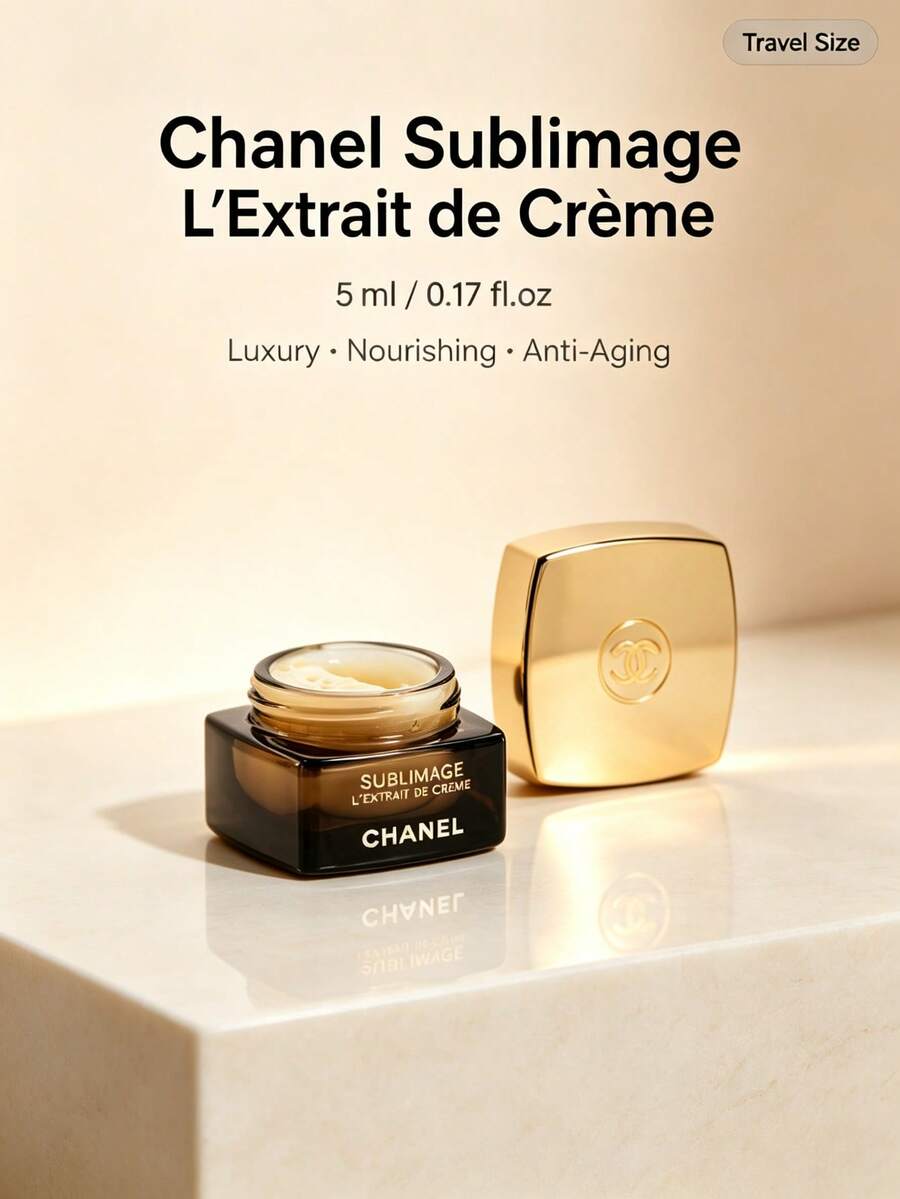 Chanel - Krim Essence Mewah Ukuran Travel 5ml dalam Tube 5ml Melembapkan Memperbaiki Mengencangkan Anti-Penuaan Menutrisi Tidak Berminyak - 5ML - Ukuran untuk Perjalanan - View 1