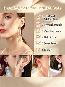 1 Box Hypoallergenic Earring Making Kit, 2000pcs Earring Making Material Pack, Includes Hypoallergenic Ear Hooks, Earring Accessories, Ear Backs, Pins, Jump Rings, Suitable For Jewelry Making Materials (Comes With Opening Tool And Tweezers) - 24-compartment Accessory Set (with Opener and Ring) - View 4