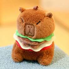 Capybara Plush Doll Cartoon Keychain Pendant, Soft Plush Doll Backpack Pendant, Car Bag Keychain Decoration Gift Keychain, Capybara, Capybara Plush, Capybara, Crochet Capybara, Capybara Bag - Multicolor - View 13