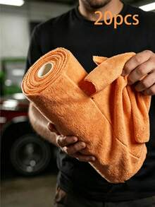 Microfiber Cleaning Roll, Microfiber Car Towel, Car Cleaning Towel Roll, Reusable Cleaning Cloth, Microfiber Towel Roll Easy To Tear, Reusable Cleaning Wet Wipes, Home Kitchen Towel Roll, Car Wash Rag - Multicolor - View 1