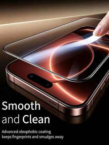 Gorilla Hero 5pcs High Definition Screen Protector [Black Border Silk Screen Design] High Transparency Without Image Distortion, 1:1 Precise Mold, Full Coverage Without Gaps, Waterproof Coating Surface, Anti-Fingerprint Residue, 9H Hardness Resistant To Damage. Compatible With IPhone Duo/18promax/18pro/18/17e/17 Pro Max/17 Pro/17Air/17/16 Pro Max/16 Pro/16 Plus/16/15 Pro Max/15//14/13/12 And Other Models. Tempered Glass Screen Protector, Phone Film Accessory, Easy Installation, Not Easy To Fall Off. - Clear - View 5