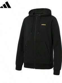 Jaket Olahraga Kasual Tahan Angin Resmi Pria Adidas KA1481 - Hitam - View 2